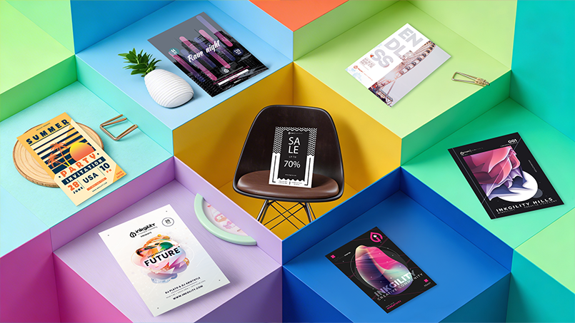 Custom flyers and postcards